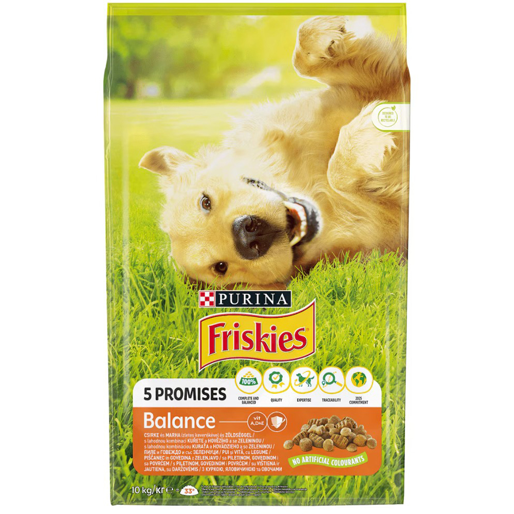 Hrana uscata pentru caini FRISKIES Balance, Pui si legume, 10 kg kg