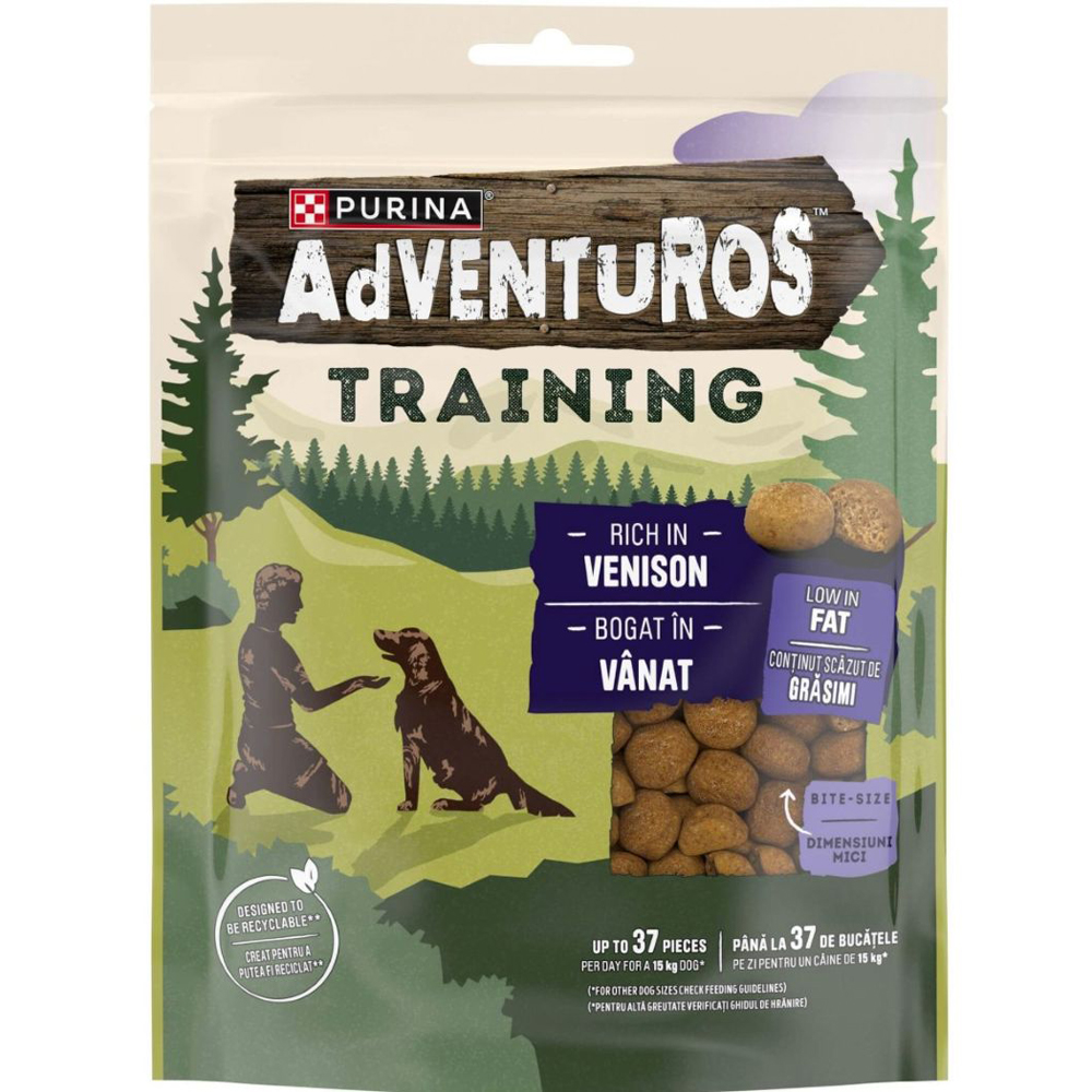 Recompensa pentru caini ADVENTUROS Training, Vanat, 115 g