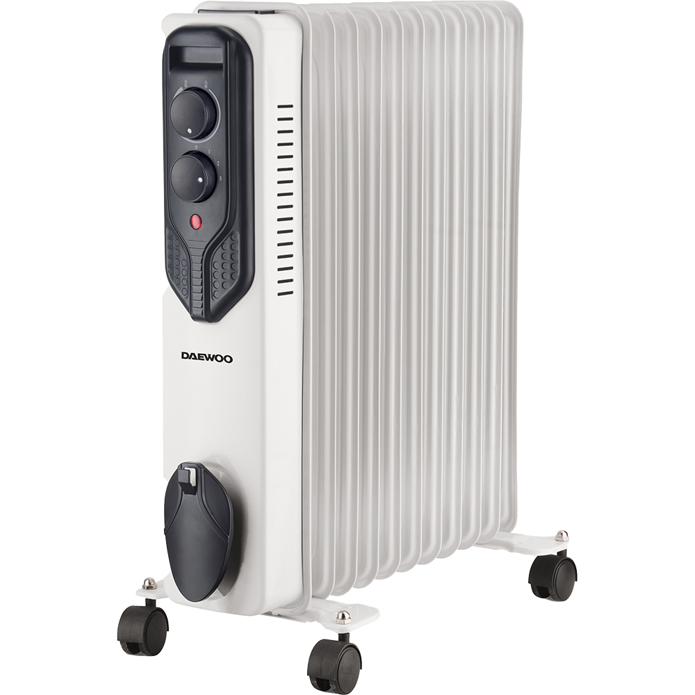 Calorifer electric DAEWOO DOH11W, 11 elementi, 3 trepte putere, 2500W, alb