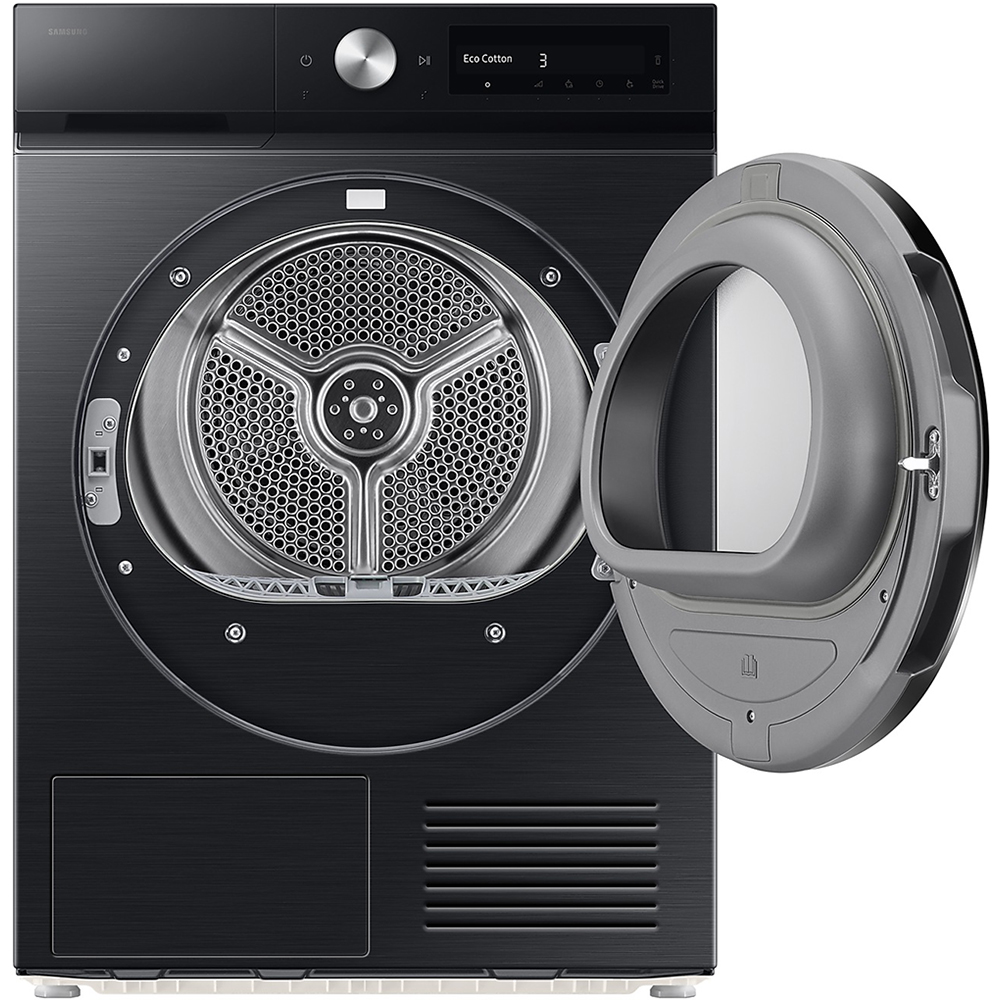 Uscator de rufe SAMSUNG DV90DB7845GBU4, Pompa de caldura, AI Control, 9 kg, 19 programe, Clasa A, Wi-Fi, negru