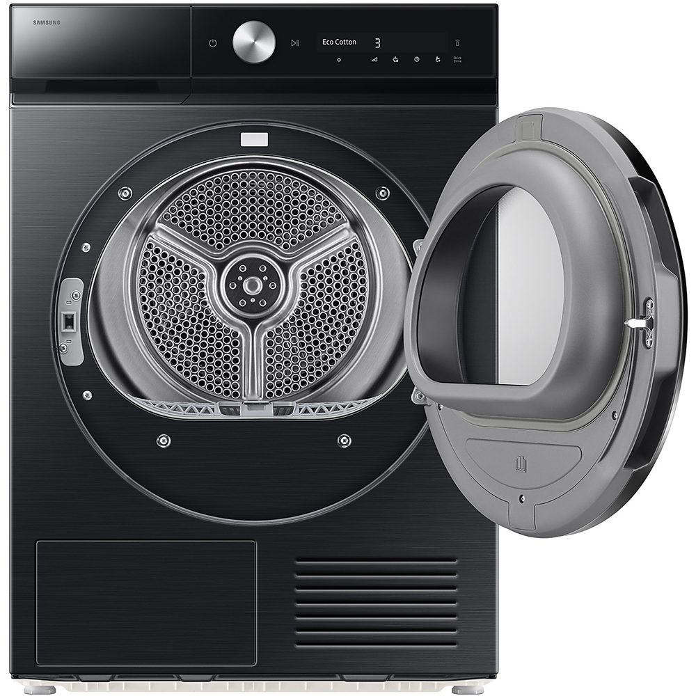 Uscator de rufe SAMSUNG DV90DB8845GBU4, Pompa de caldura, AI Control, 9 kg, 19 programe, Clasa A, Wi-Fi, negru