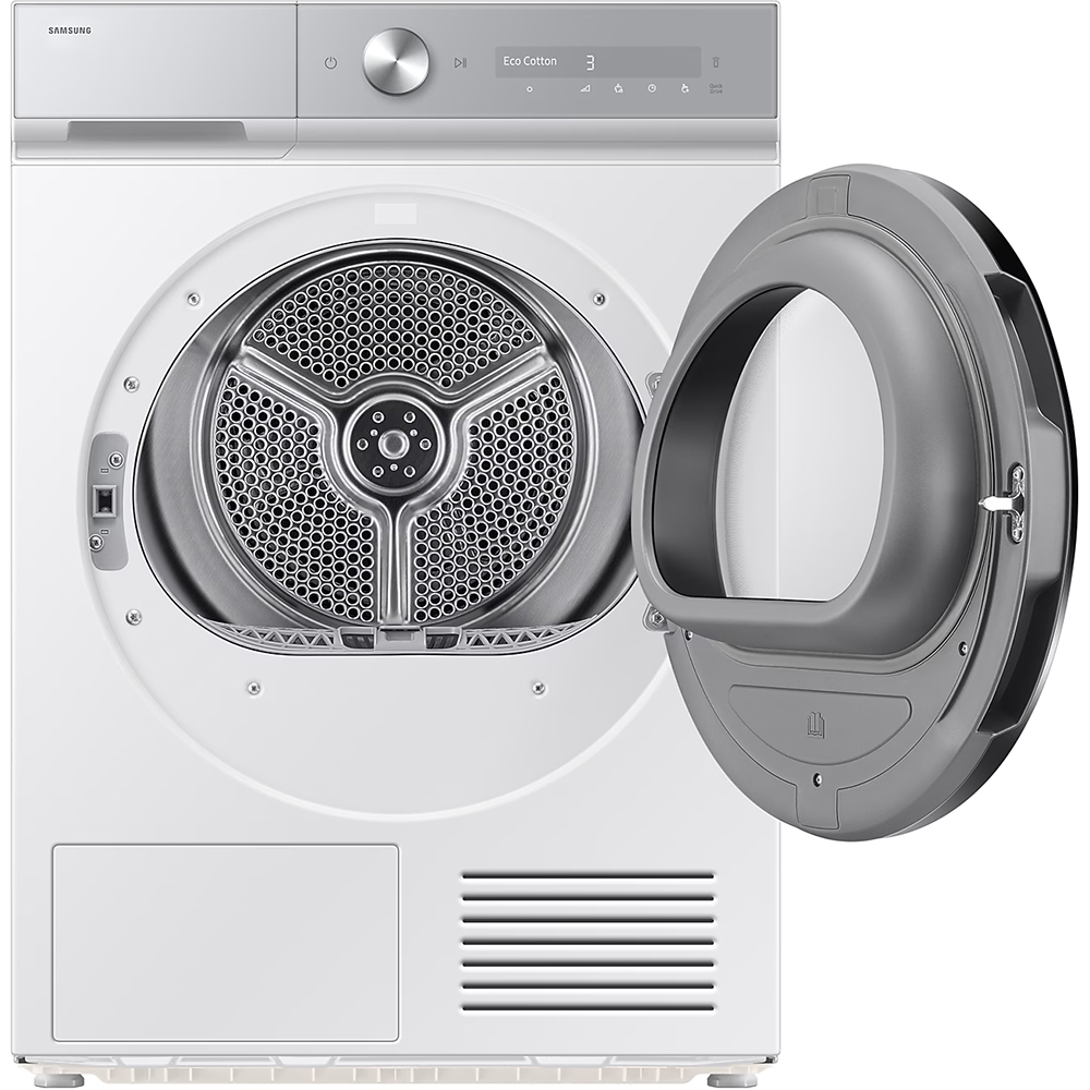 Uscator de rufe SAMSUNG DV90DB8845GHU4, Pompa de caldura, AI Control, 9 kg, 19 programe, Clasa A, Wi-Fi, alb