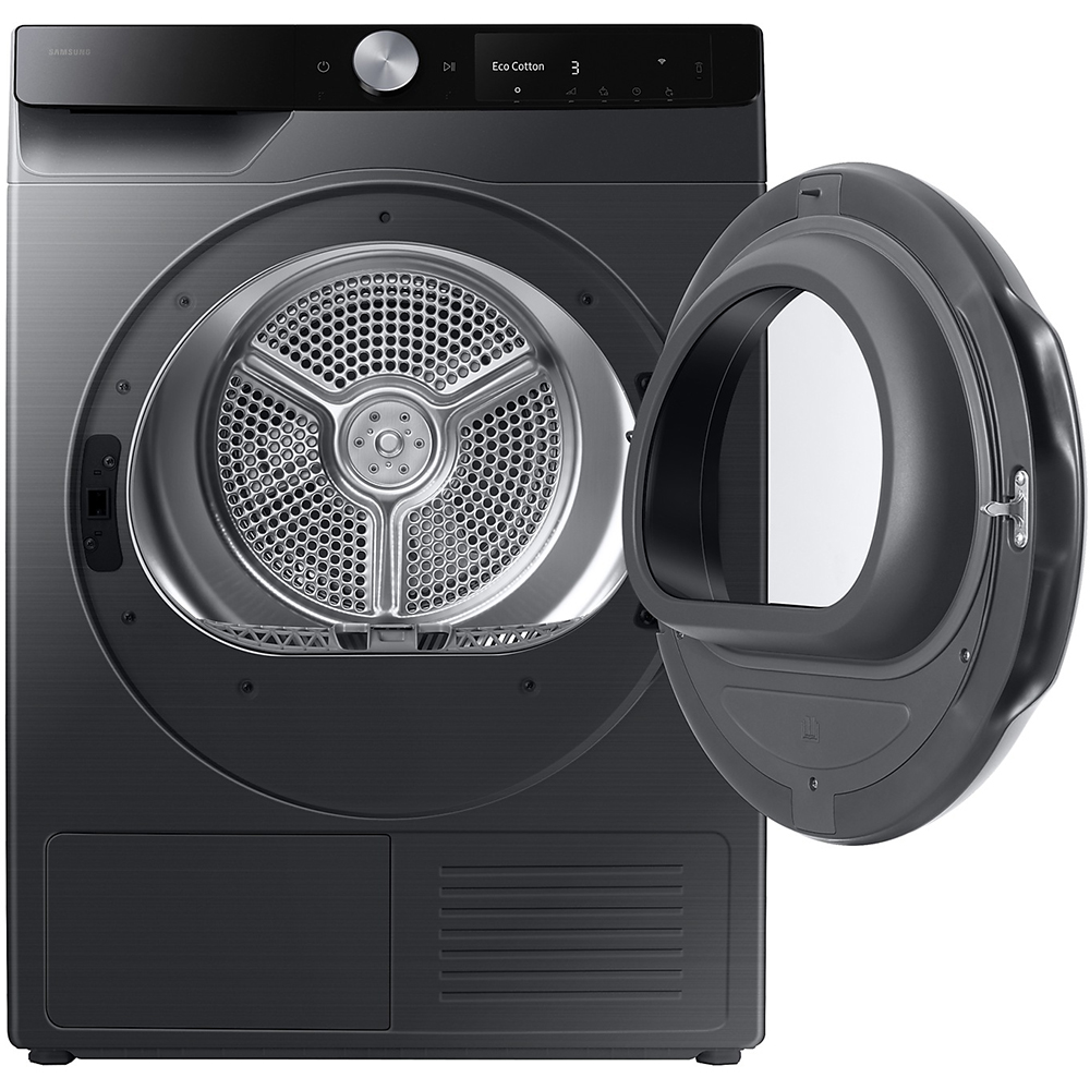 Uscator de rufe SAMSUNG DV90DG6845LBU4, Pompa de caldura, AI Control, 9 kg, 19 programe, Clasa A, Wi-Fi, negru