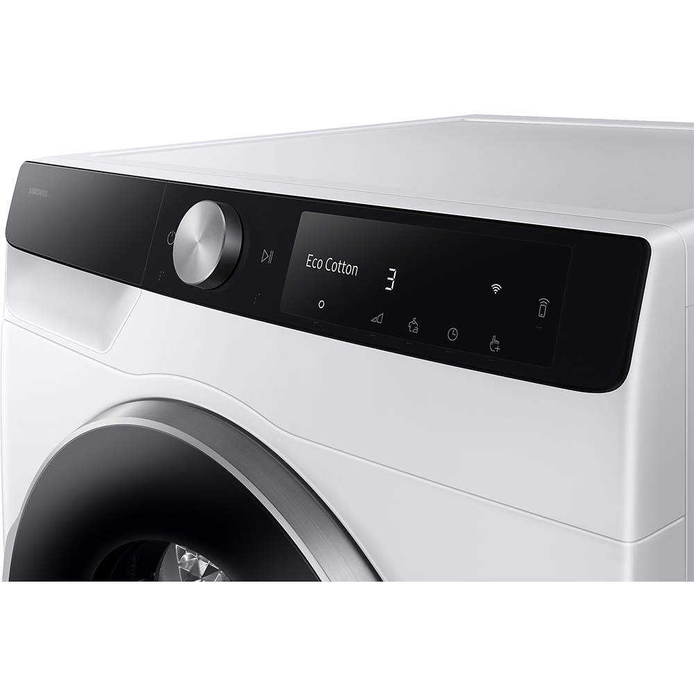 Uscator de rufe SAMSUNG DV90DG6845LKU4, Pompa de caldura, AI Control, 9 kg, 19 programe, Clasa A, Wi-Fi, alb