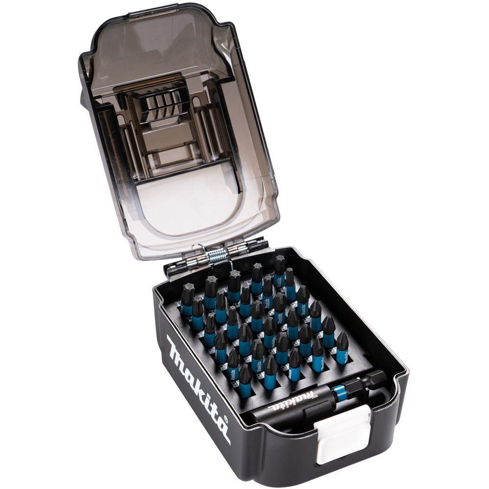 Set biti MAKITA Impact Black E-03084, cutie tip acumulator, 70 mm, 31 bucati