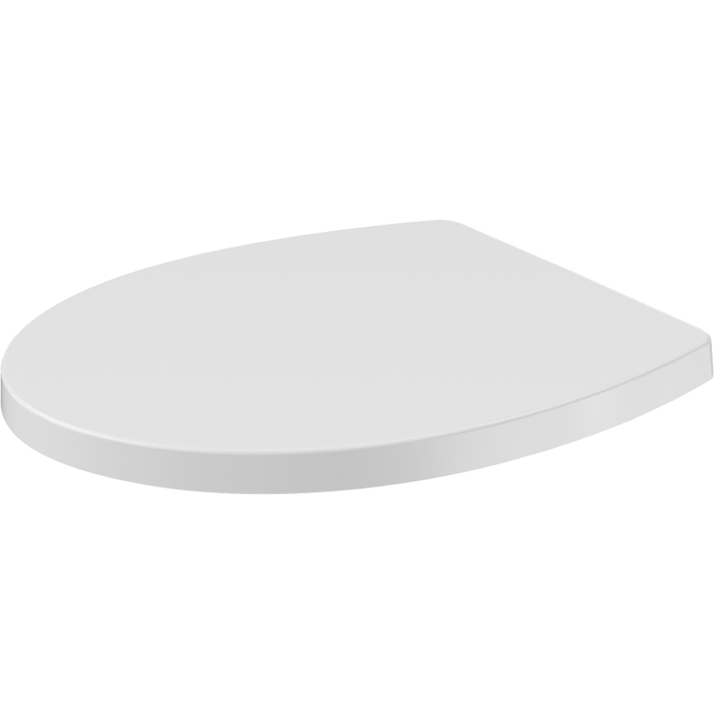 Capac WC GOODHOME Wana E102, inchidere lenta, duroplast, alb