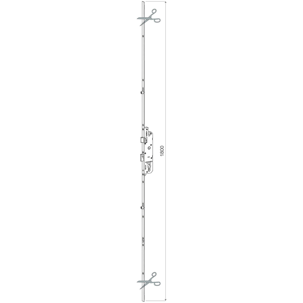 Broasca ingropata APLAST, 35x92x1800 mm, PVC, multipunct, spanioleta