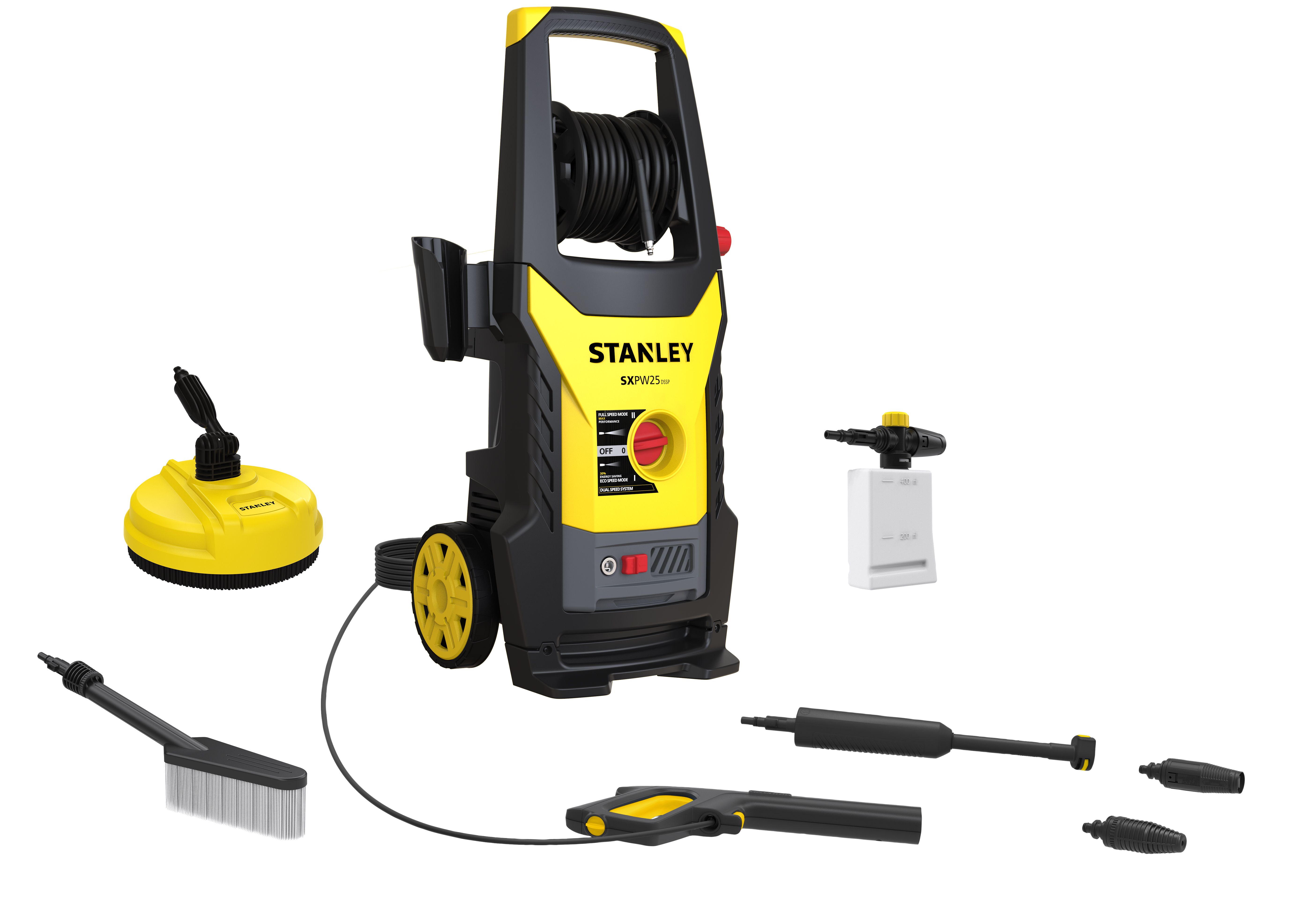 Aparat de spalat cu presiune STANLEY SXPW25DSSP, 2500W, 170bar, 500l/h, accesorii incluse