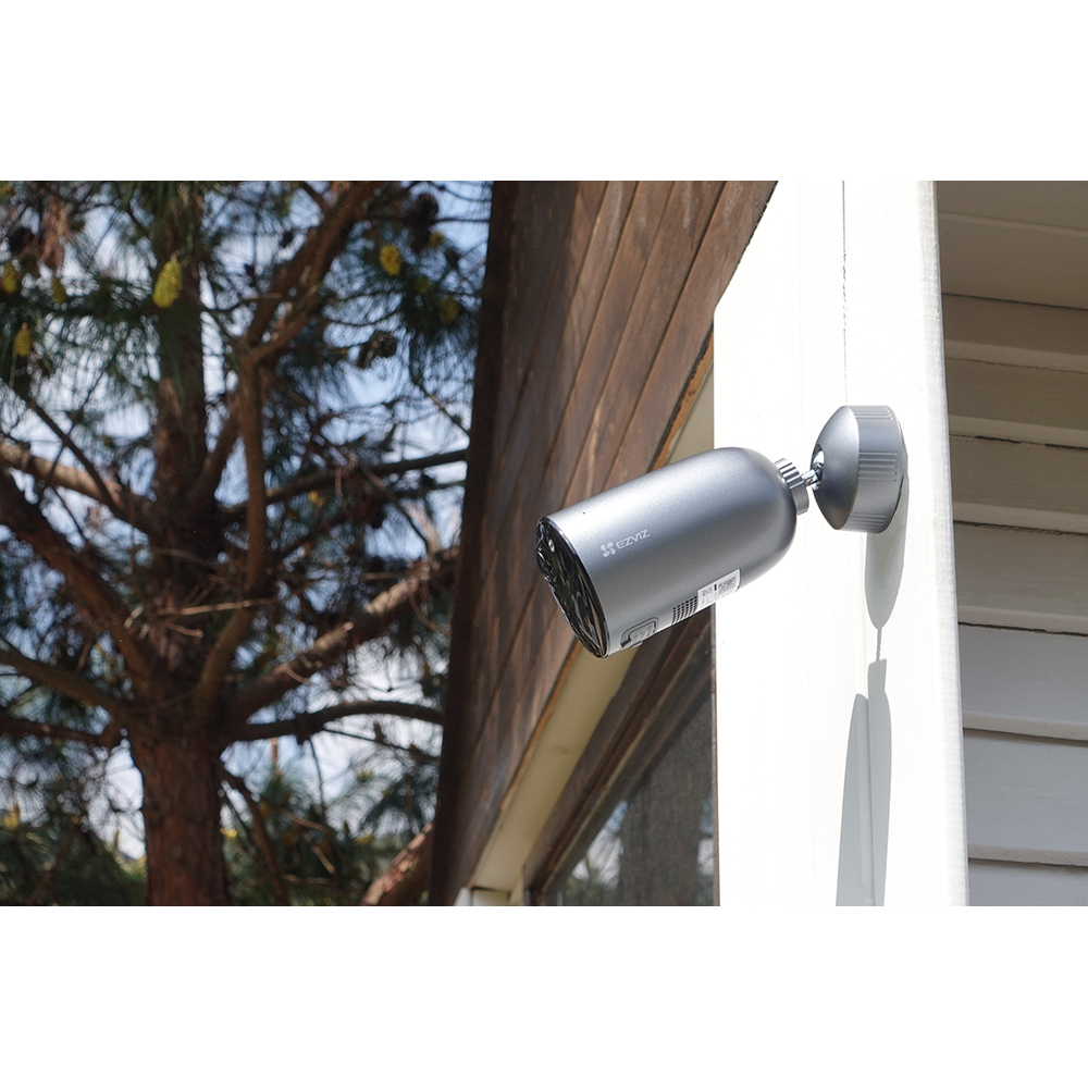 Kit Camera IP Wireless EZVIZ EB3, 2K, 4G, IR 15M, Motion Detection, panou solar Type-C, baterie 5200mAh, negru