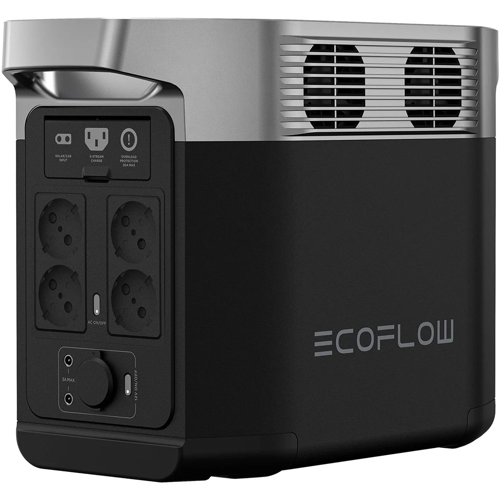 Statie incarcare ECOFLOW Delta 2, 1024Wh, 2700W, USB C, USB A, negru