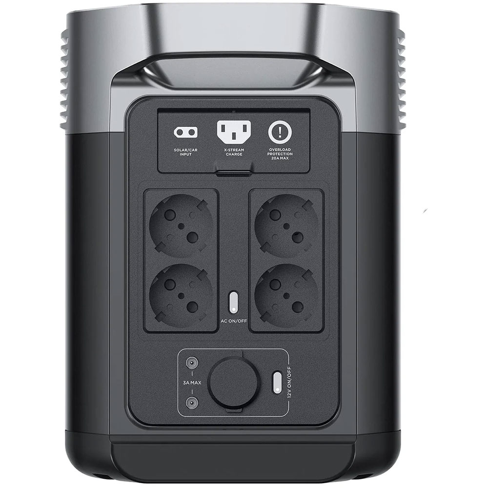 Statie incarcare ECOFLOW Delta 2, 1024Wh, 2700W, USB C, USB A, negru