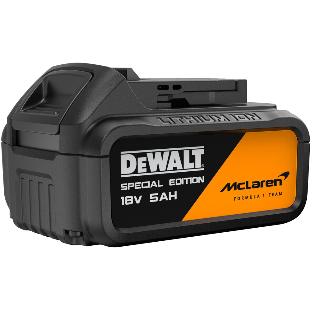 Polizor unghiular DEWALT DCG45MP2T-QW x McLaren F1 Team, 5500RPM, 2x5Ah, 125mm