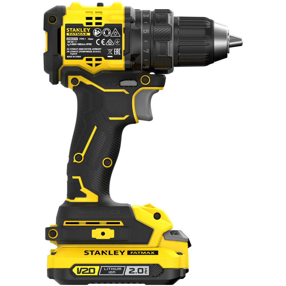 Masina de gaurit STANLEY FATMAX SFMCD714D, 18V, 2Ah, 1 acumulator, 1900RPM, 60Nm
