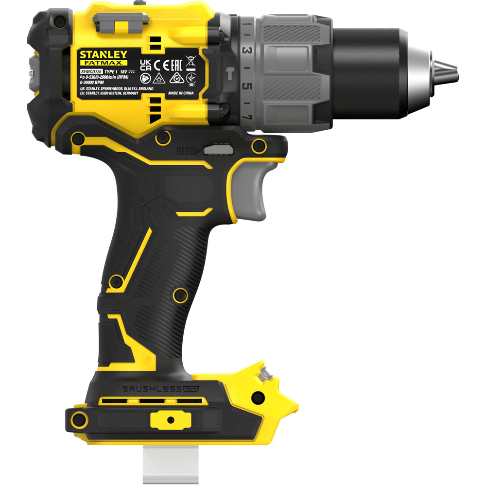 Masina de gaurit cu percutie STANLEY FATMAX SFMCD726MD, 18V, 2/ 4Ah, 2 acumulatori, 2000RPM, 80Nm
