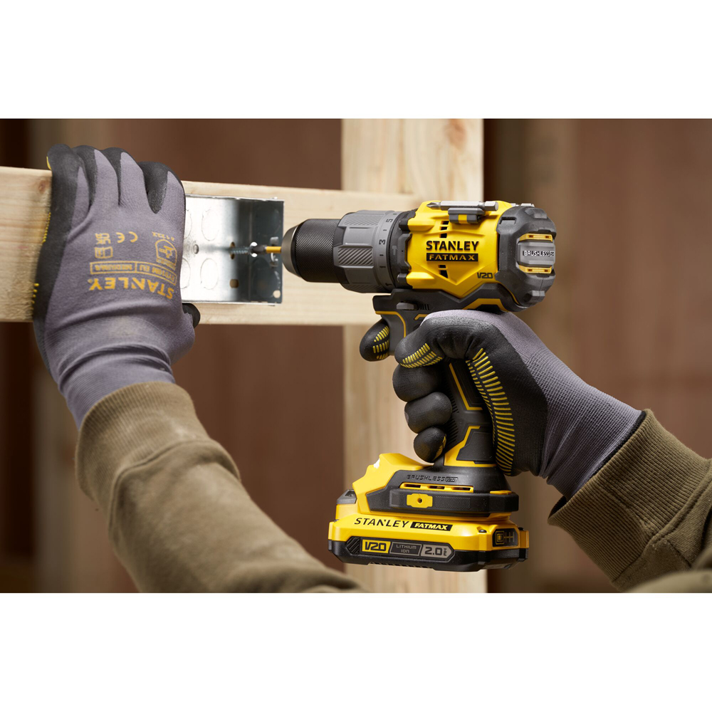 Masina de gaurit cu percutie STANLEY FATMAX SFMCD726MD, 18V, 2/ 4Ah, 2 acumulatori, 2000RPM, 80Nm