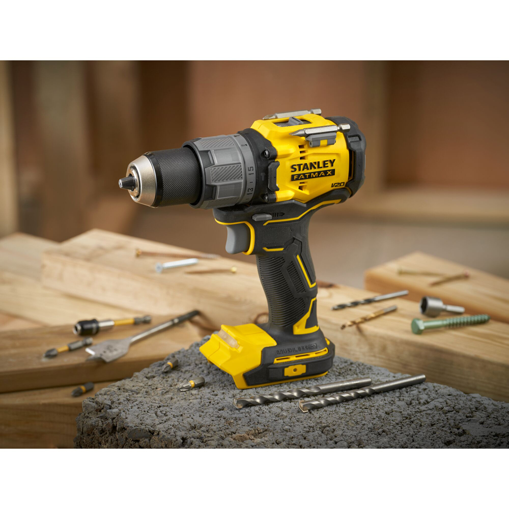 Masina de gaurit cu percutie STANLEY FATMAX SFMCD726MD, 18V, 2/ 4Ah, 2 acumulatori, 2000RPM, 80Nm
