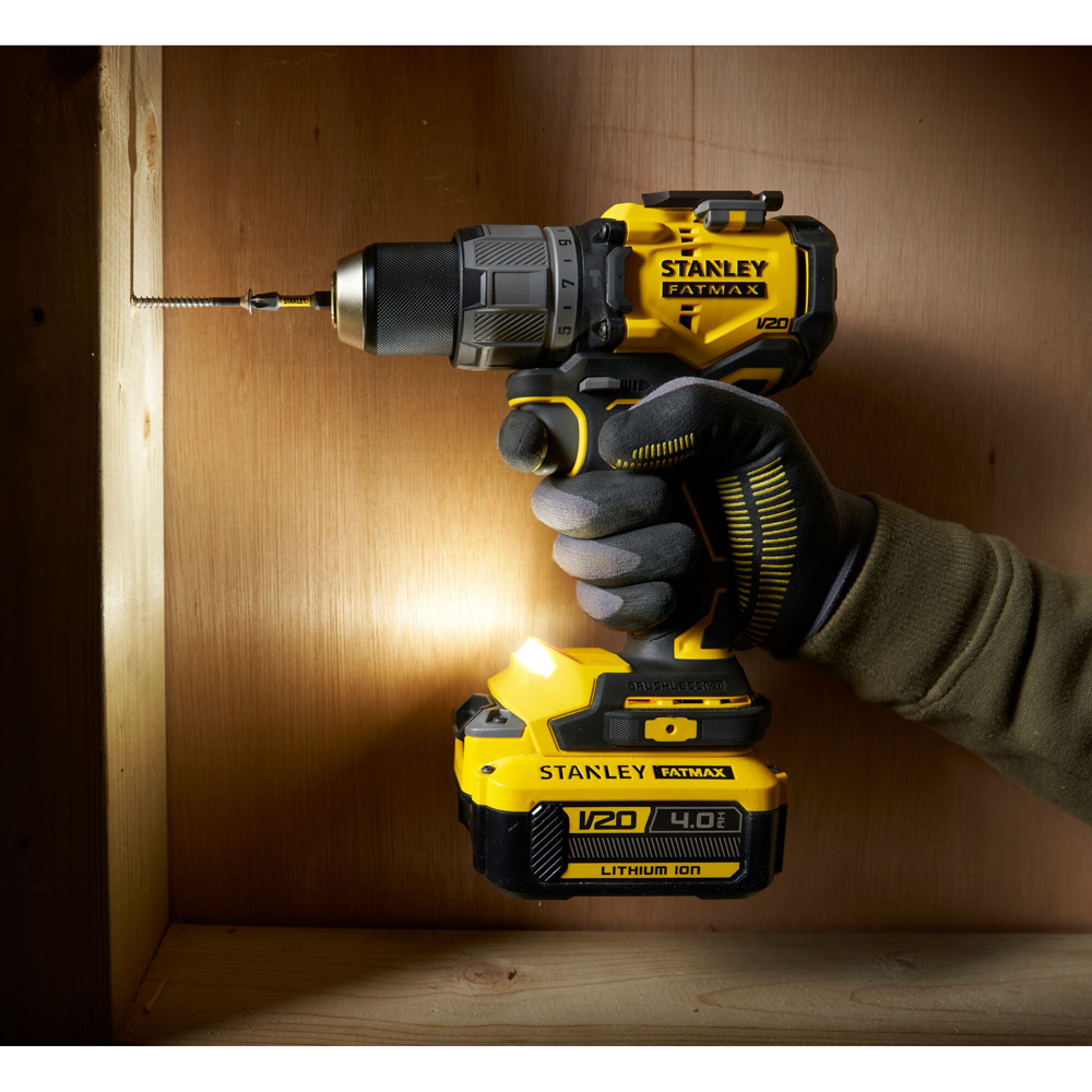 Masina de gaurit cu percutie STANLEY FATMAX SFMCD726MD, 18V, 2/ 4Ah, 2 acumulatori, 2000RPM, 80Nm