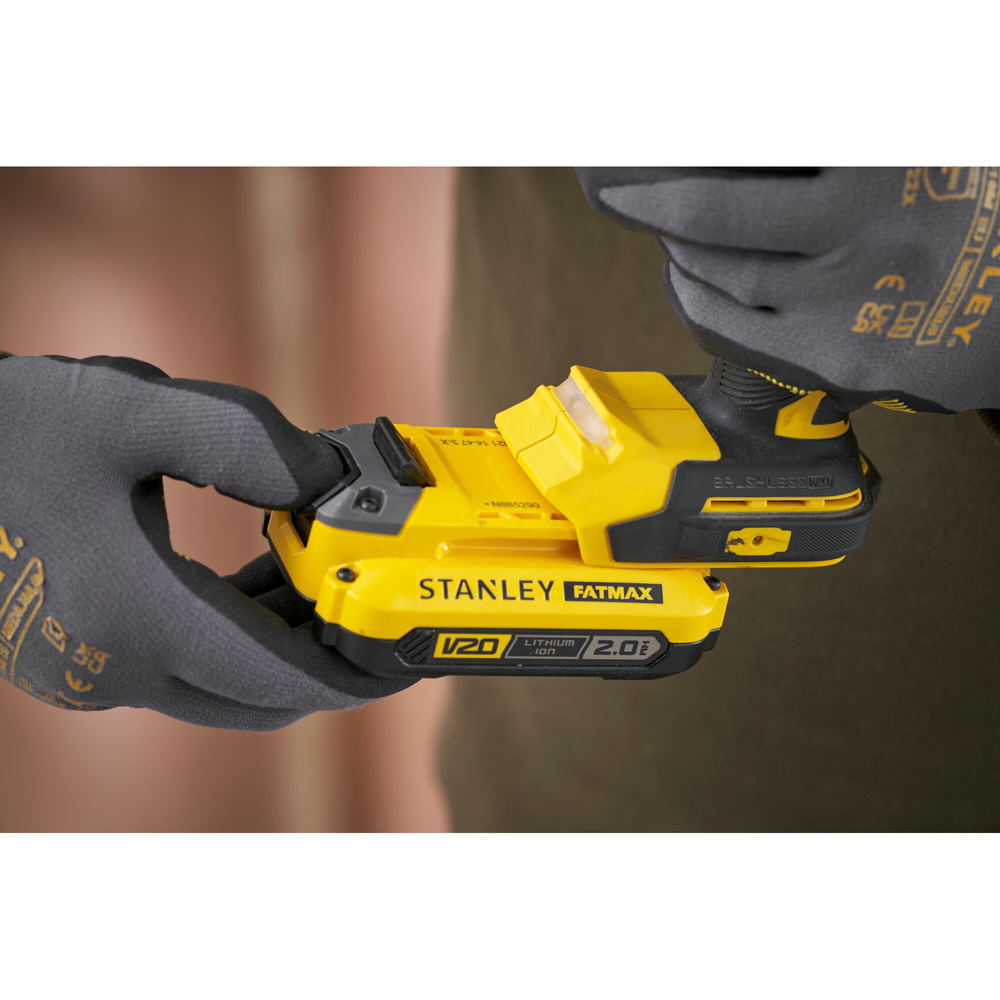 Masina de gaurit cu percutie STANLEY FATMAX SFMCD726MD, 18V, 2/ 4Ah, 2 acumulatori, 2000RPM, 80Nm