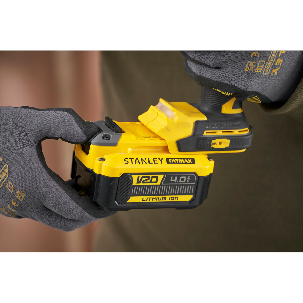 Masina de gaurit cu percutie STANLEY FATMAX SFMCD726MD, 18V, 2/ 4Ah, 2 acumulatori, 2000RPM, 80Nm