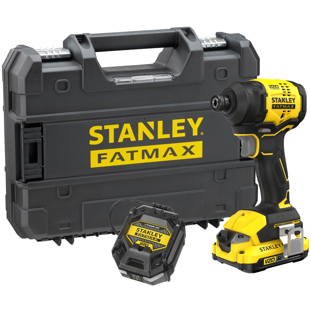 Masina de insurubat cu impact STANLEY FATMAX SFMCF811, 18V, 2Ah, 1 acumulator, 2900 RPM, 180Nm
