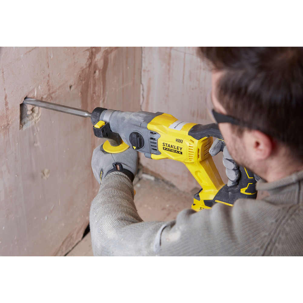 Ciocan rotopercutor STANLEY FATMAX SFMCH900M22, 2J, SDS Plus, 4Ah, 2 acumulatori, 1500RPM