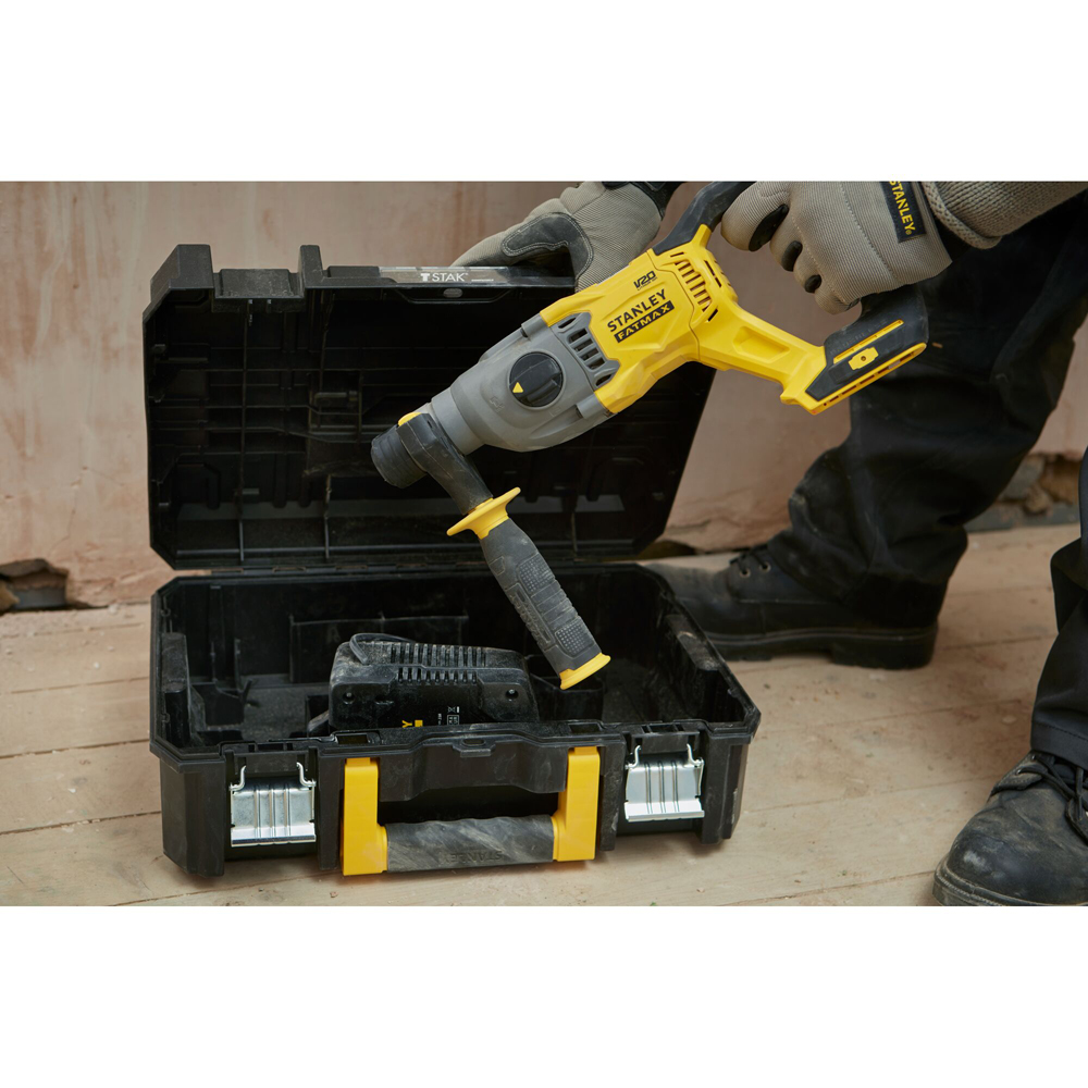 Ciocan rotopercutor STANLEY FATMAX SFMCH900M22, 2J, SDS Plus, 4Ah, 2 acumulatori, 1500RPM