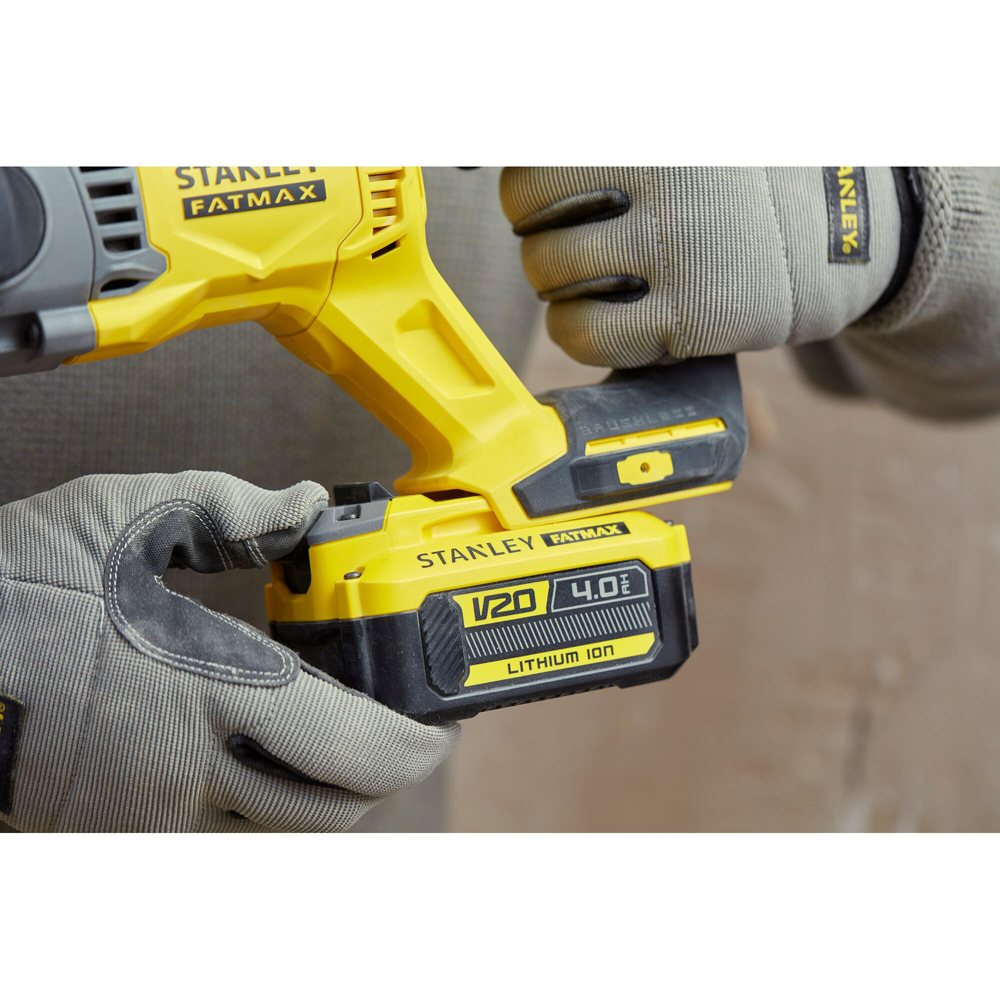 Ciocan rotopercutor STANLEY FATMAX SFMCH900M22, 2J, SDS Plus, 4Ah, 2 acumulatori, 1500RPM