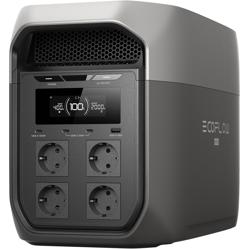 Statie de incarcare ECOFLOW Delta 3 Max, 2048Wh, 2400W, negru