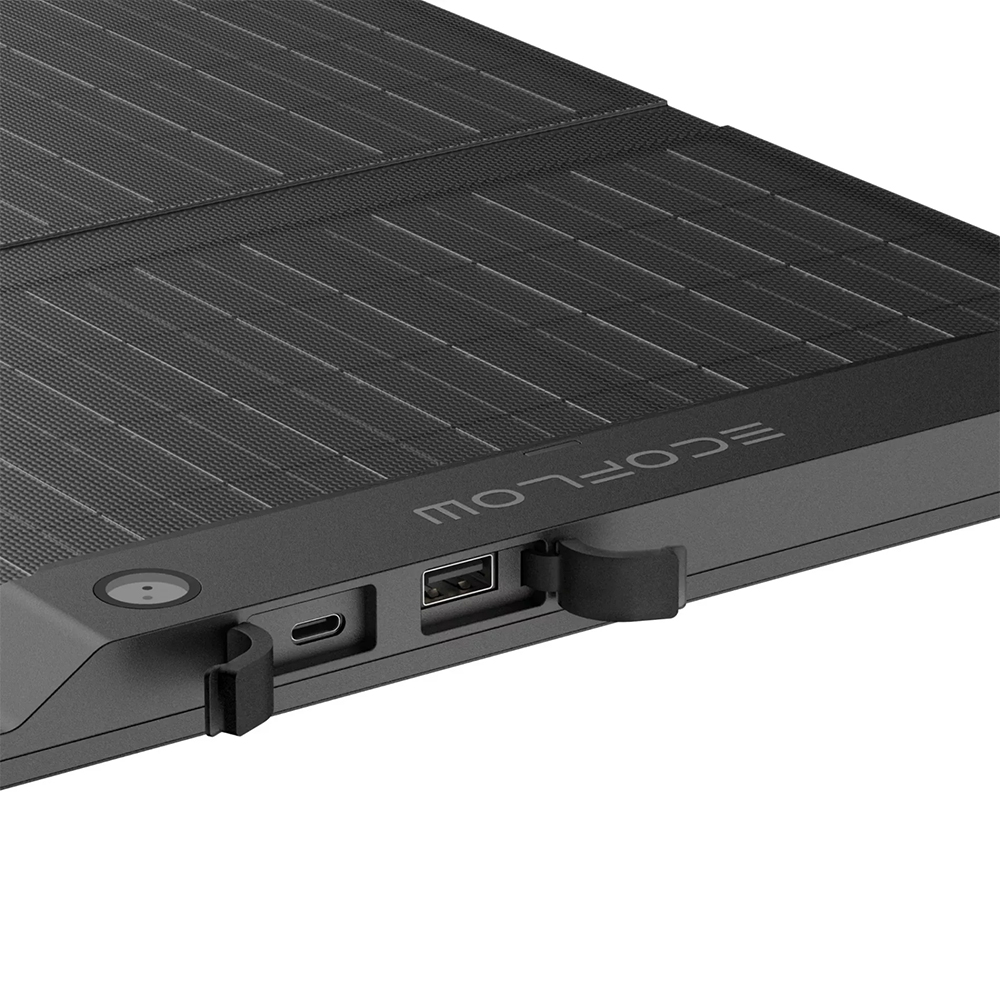 Panou solar portabil ECOFLOW, monocristalin, IP68, 28W