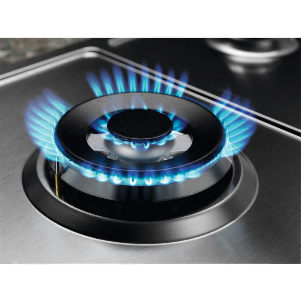 Plita incorporabila ELECTROLUX EGS64362XX, Gaz, 4 arzatoare, Wok, inox