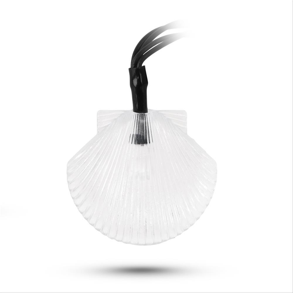 Ghirlanda solara ENTAC EGSS-P20LWW-5.8-S, LED, plastic, 5.8m, alb