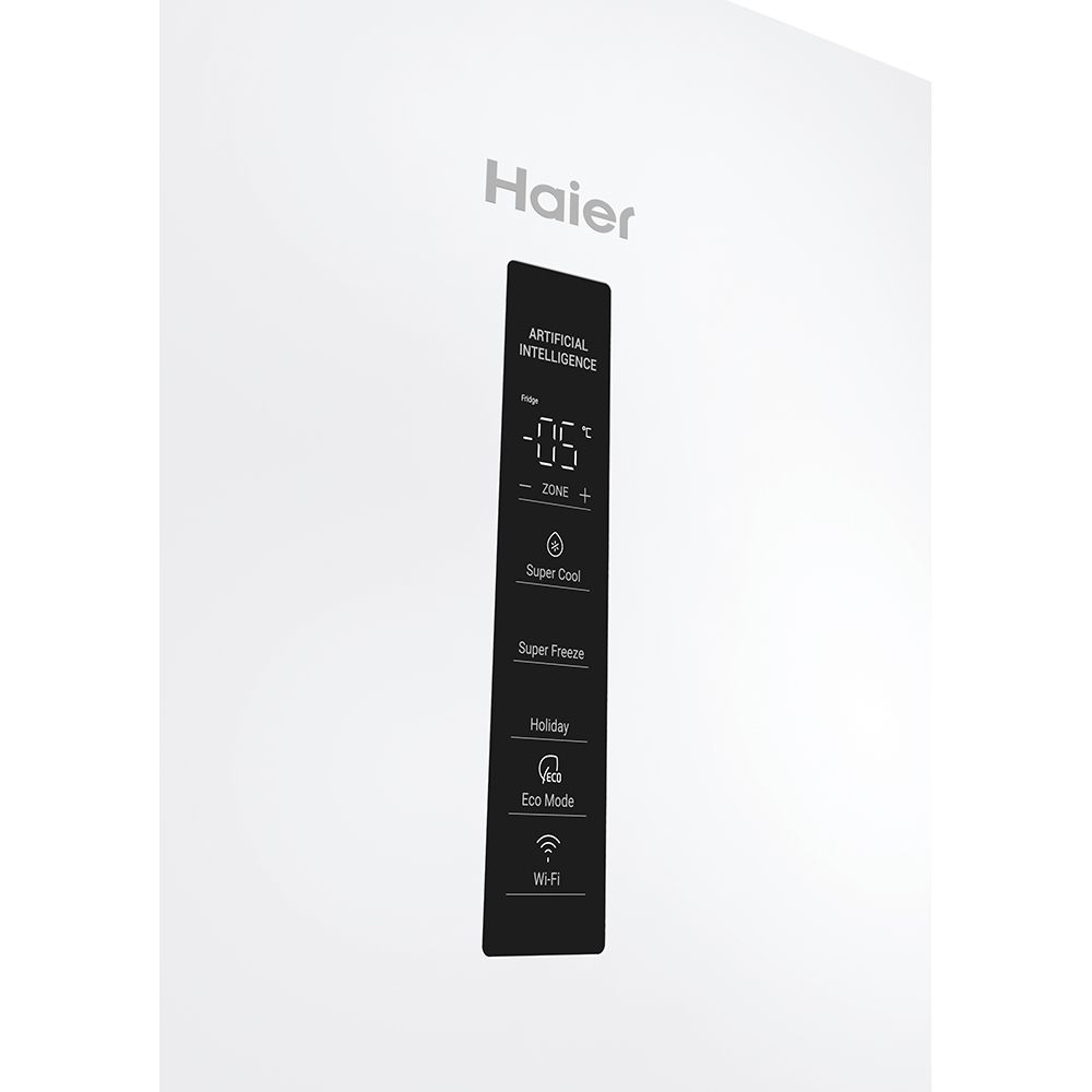 Combina frigorifica HAIER EHD3PWDNPW186, No Frost, 352 l, H 185 cm, Clasa D, Wi-Fi, alb