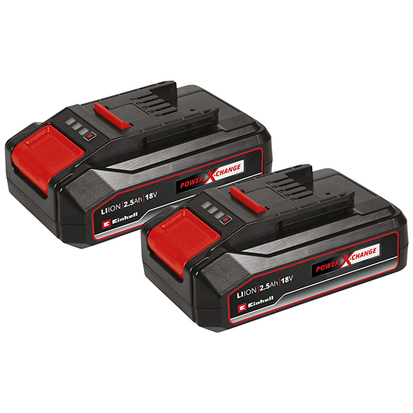 Set acumulator pentru scule electrice EINHELL 4511524, 18V, 2,5 Ah, Li-Ion