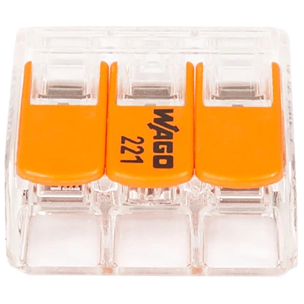 Conector WAGO 221-613, FY, 3 fire, 0.5 - 6mm2, 30 cleme
