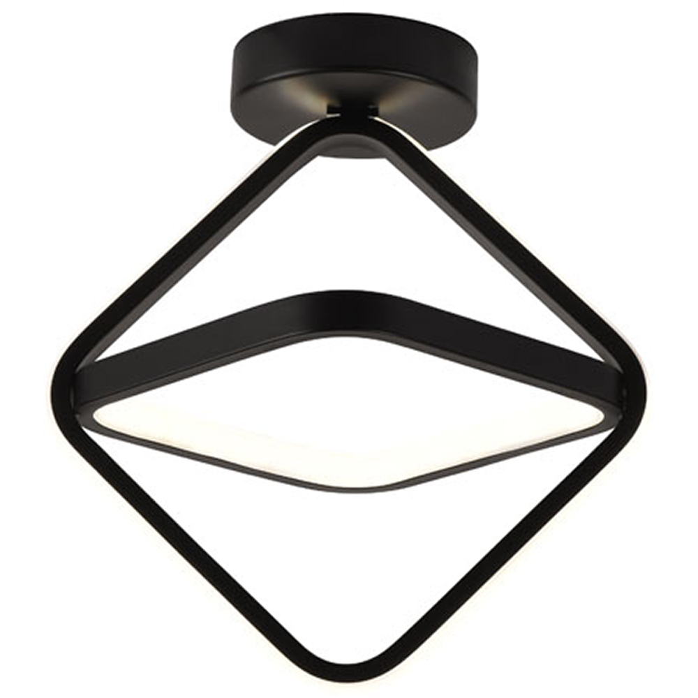 Plafoniera LED ERSTE Sona, 33W, 1980lm, IP20, negru