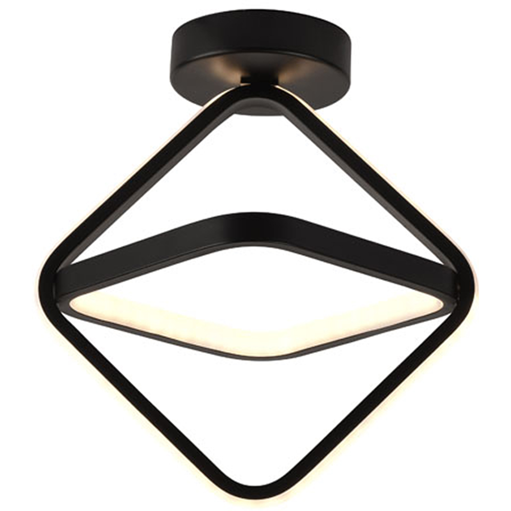 Plafoniera LED ERSTE Sona, 33W, 1980lm, IP20, negru