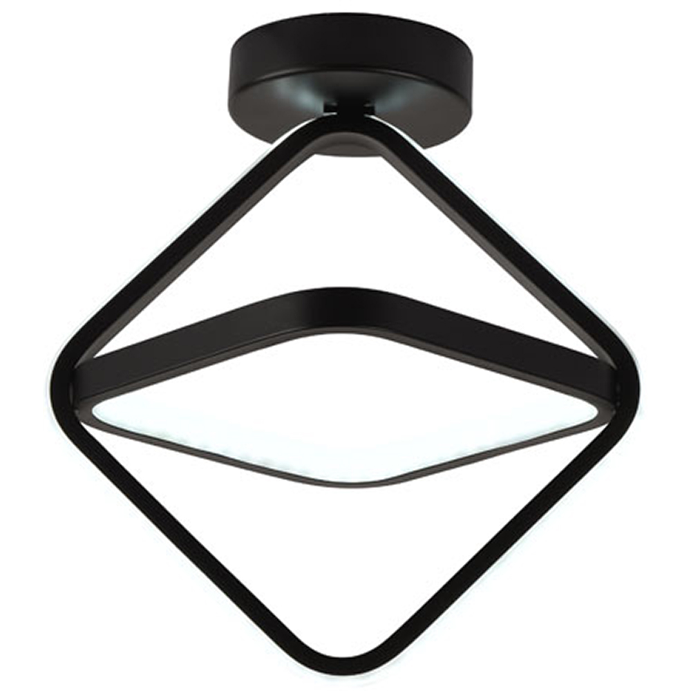 Plafoniera LED ERSTE Sona, 33W, 1980lm, IP20, negru
