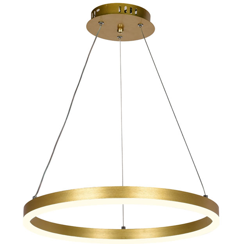Pendul LED ERSTE Round, 30W, 2100lm, IP20, auriu