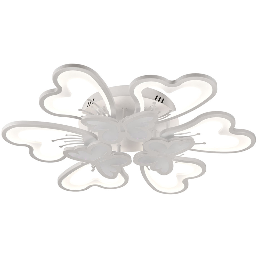 Plafoniera LED ERSTE Butterfly, 100W, 8500lm, IP20, alb