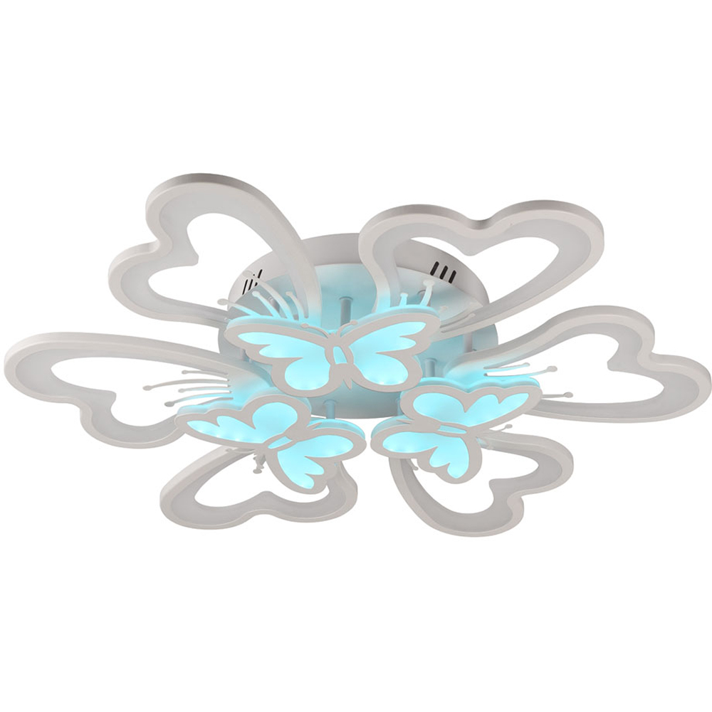 Plafoniera LED ERSTE Butterfly, 100W, 8500lm, IP20, alb