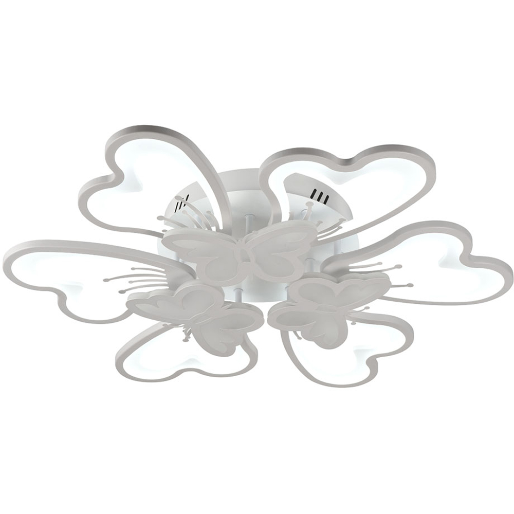Plafoniera LED ERSTE Butterfly, 100W, 8500lm, IP20, alb