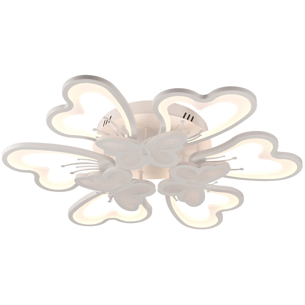 Plafoniera LED ERSTE Butterfly, 100W, 8500lm, IP20, alb