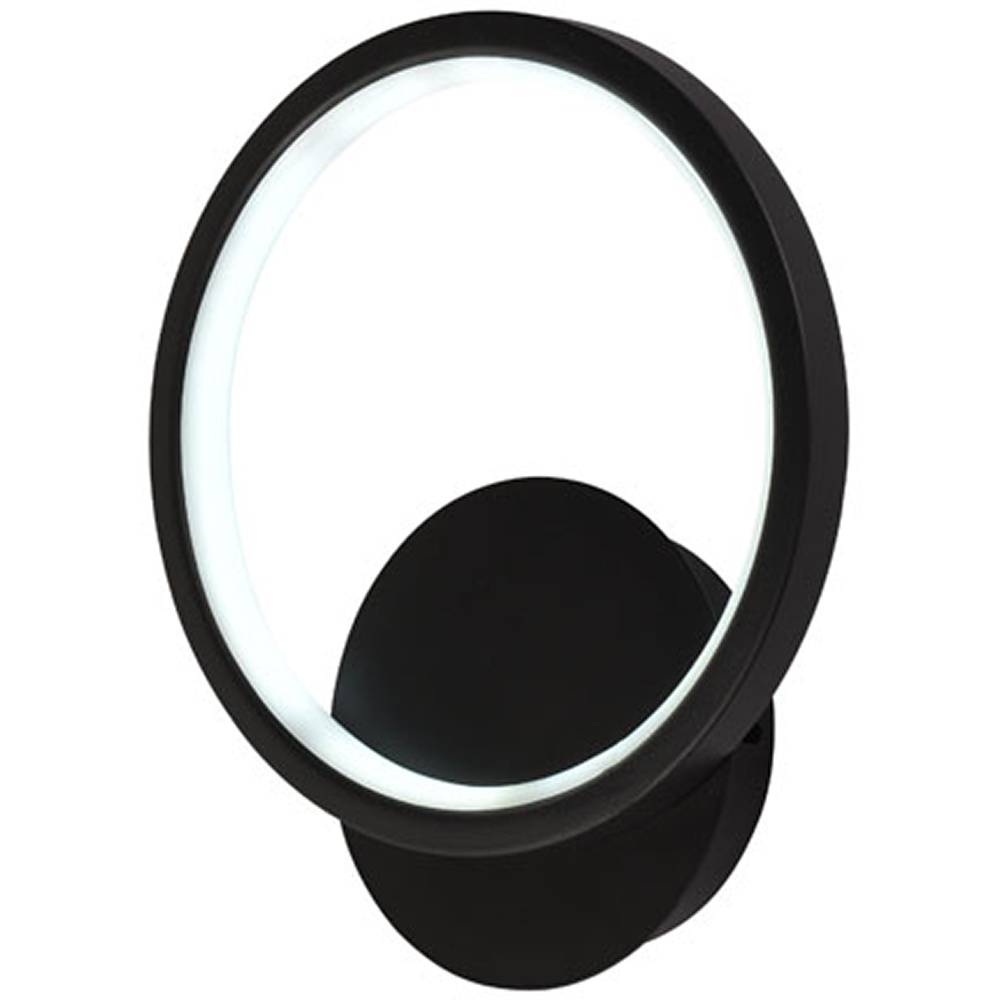 Aplica LED ERSTE Aura, 15W, 750lm, IP20, negru