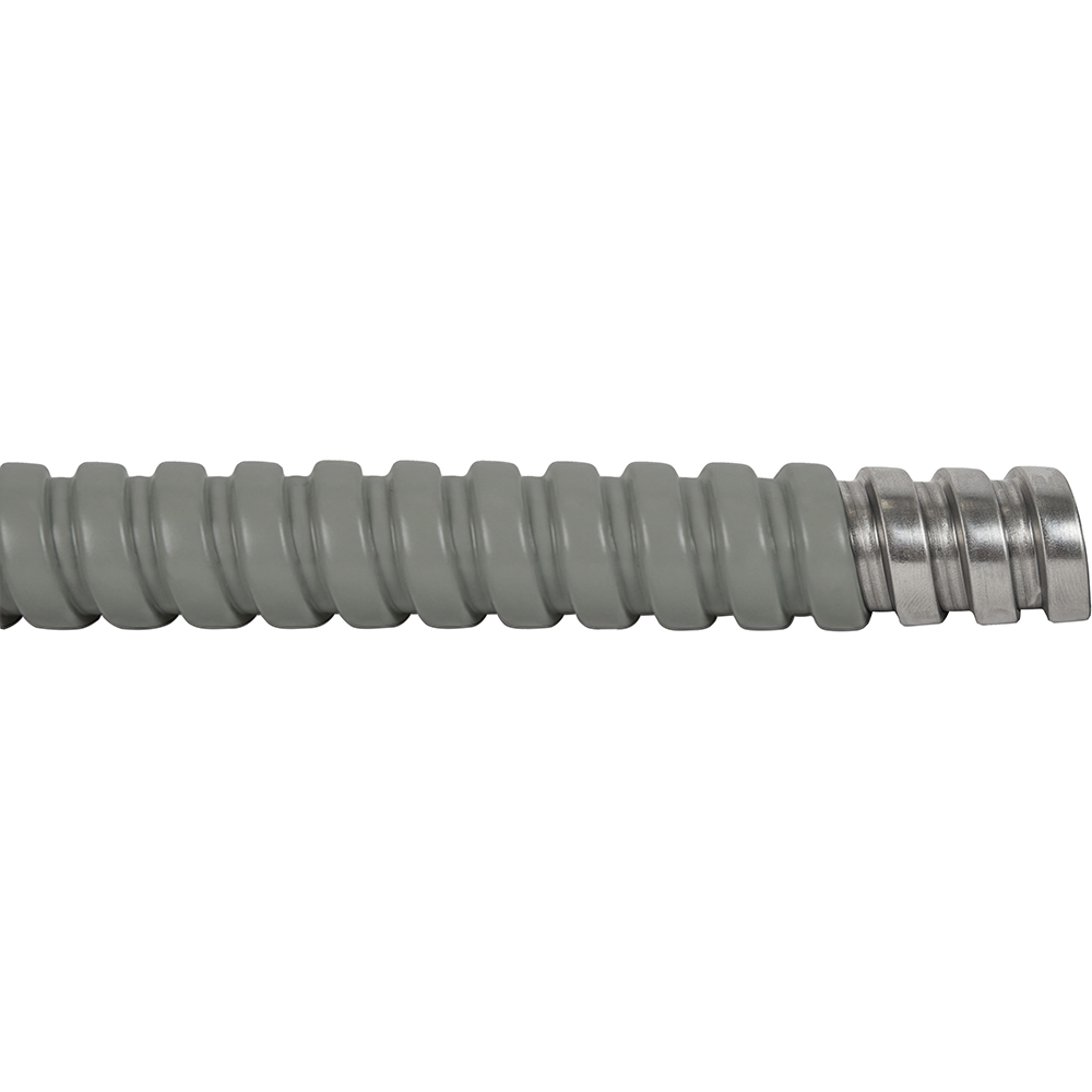 Tub flexibil metalic NOVELITE, PVC, 16mm, 50m, gri