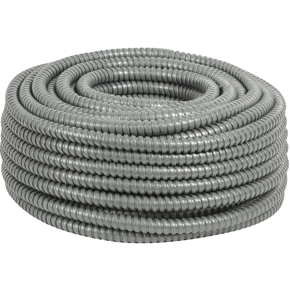 Tub flexibil metalic NOVELITE, PVC, 16mm, 50m, gri