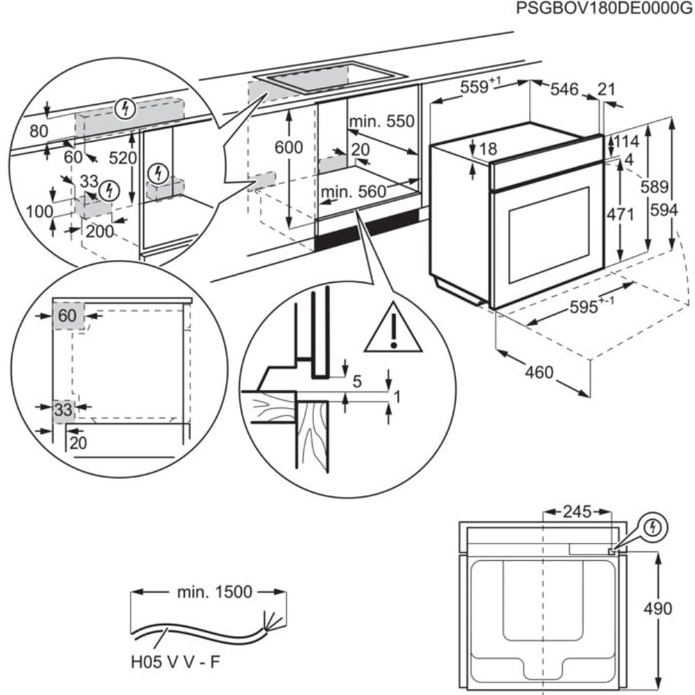 Cuptor incorporabil ELECTROLUX EOA9S3SH, Electric, SteamPro, Autocuratare cu abur, 70 l, Clasa A++, Wi-Fi, negru