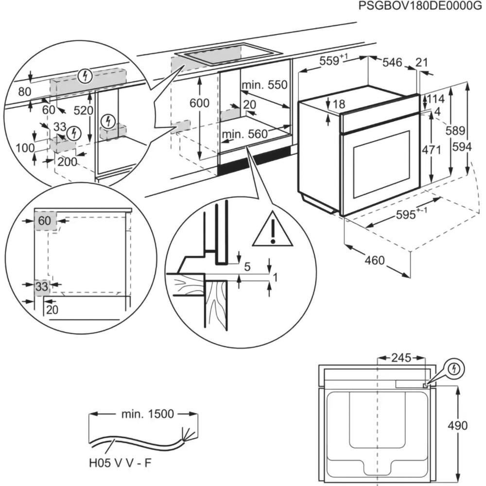 Cuptor incorporabil ELECTROLUX EOB9S3ST, Electric, SteamPro, Autocuratare cu abur, 70 l, Clasa A++, Wi-Fi, negru mat