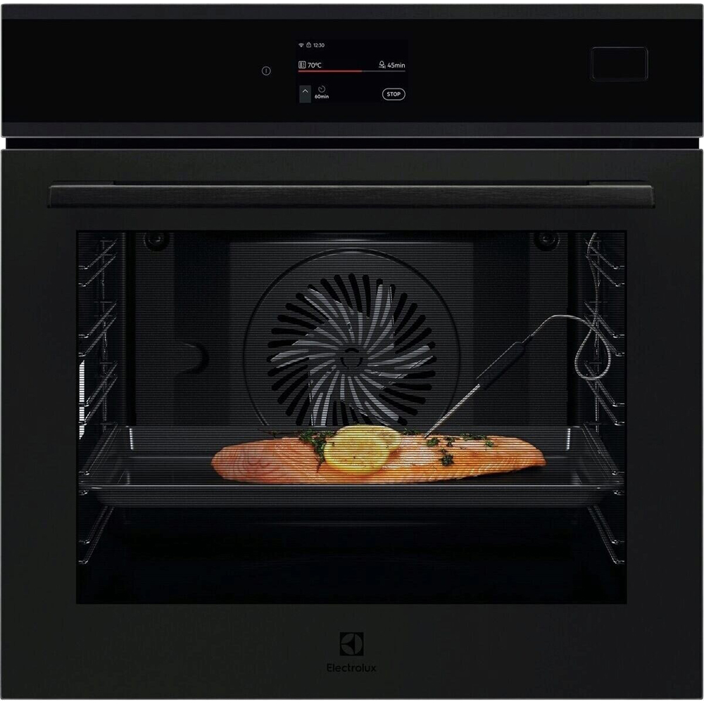 Cuptor incorporabil ELECTROLUX EOB9S3XT, Electric, SteamBoost, Autocuratare cu abur, 70 l, Clasa A++, Wi-Fi, negru