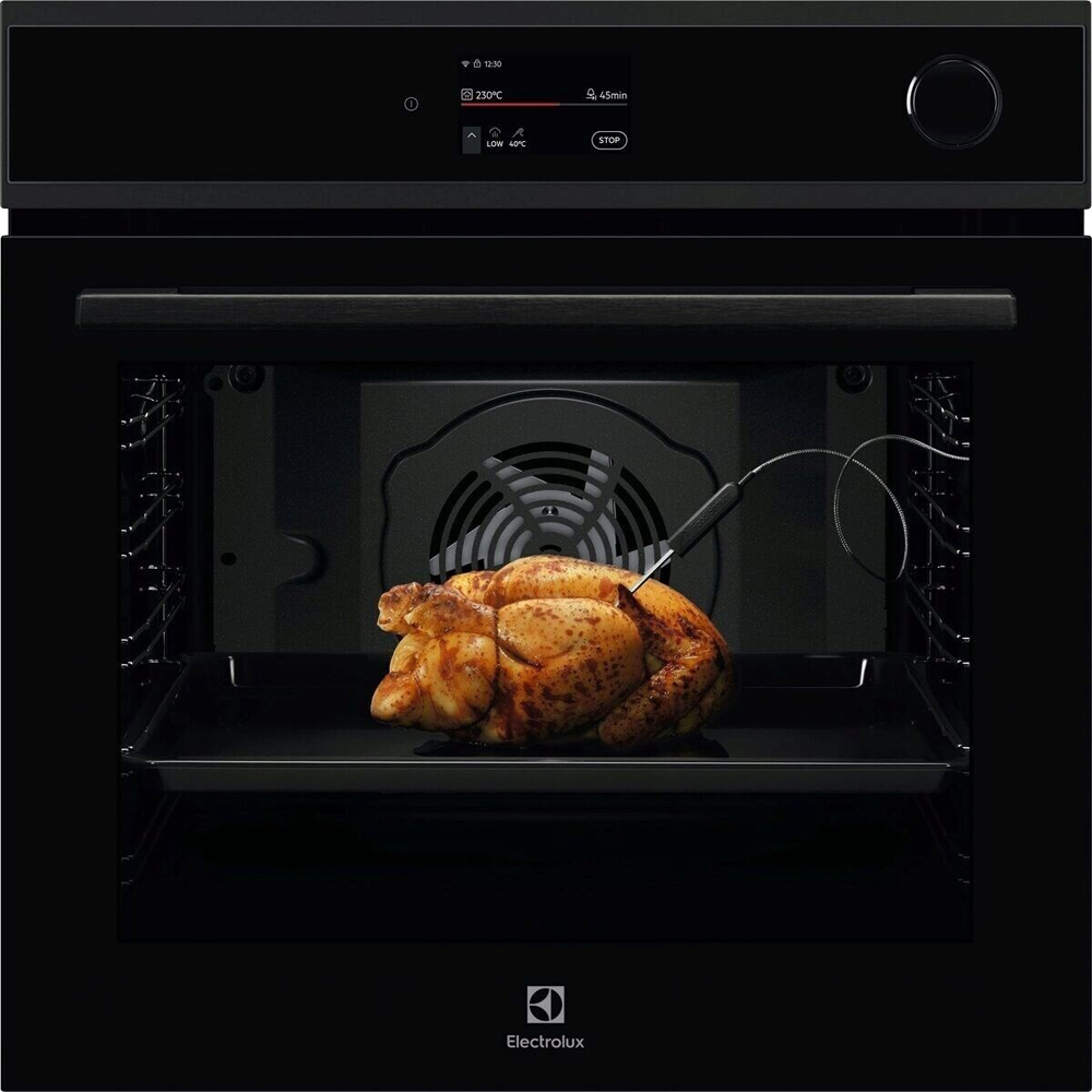 Cuptor incorporabil ELECTROLUX EOC9P3XH, Electric, Gatire cu abur, Autocuratare pirolitica, 72 l, Clasa A++, Wi-Fi, negru