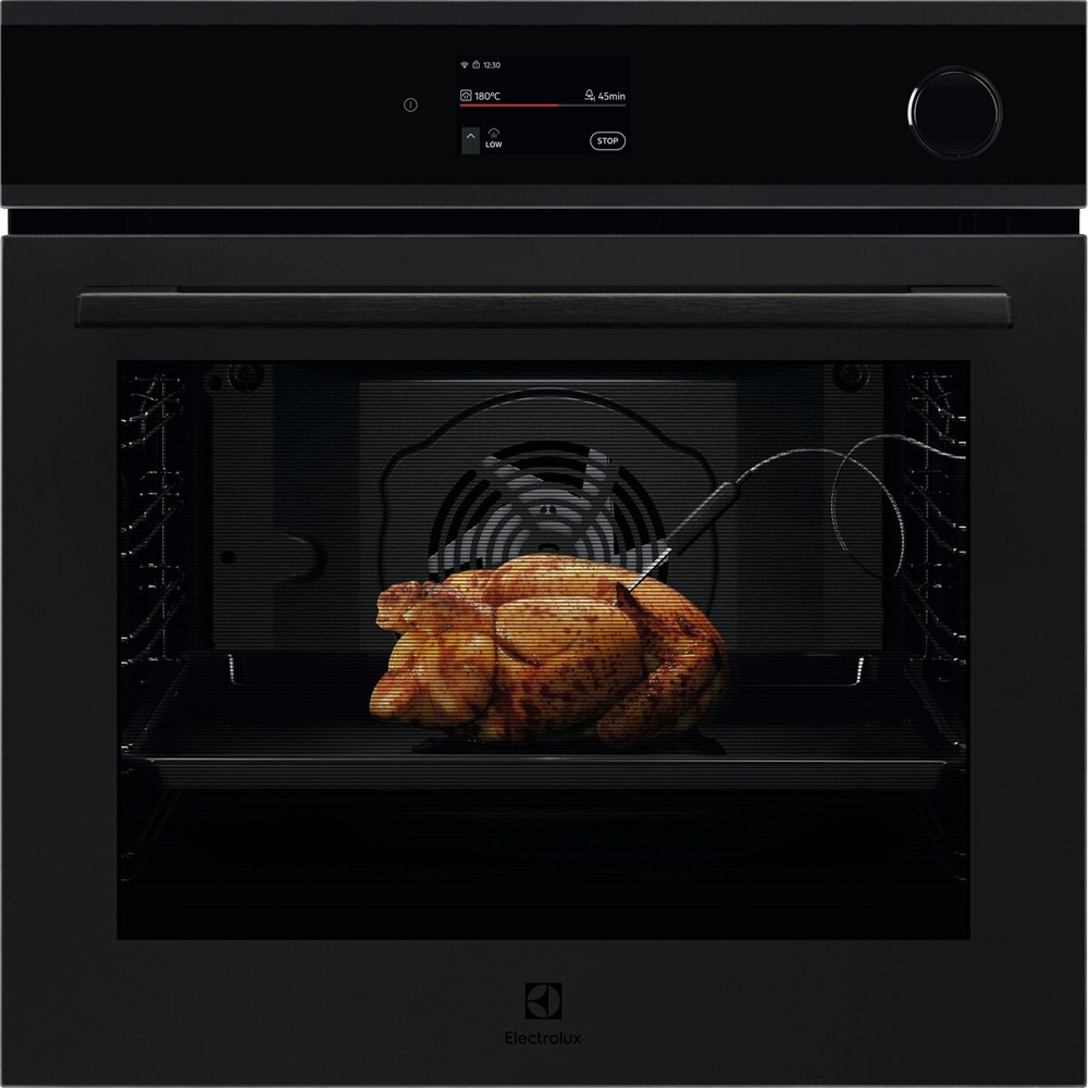 Cuptor incorporabil ELECTROLUX EOC9P3XT, Electric, Gatire cu abur, Autocuratare pirolitica, 72 l, Clasa A++, Wi-Fi, negru